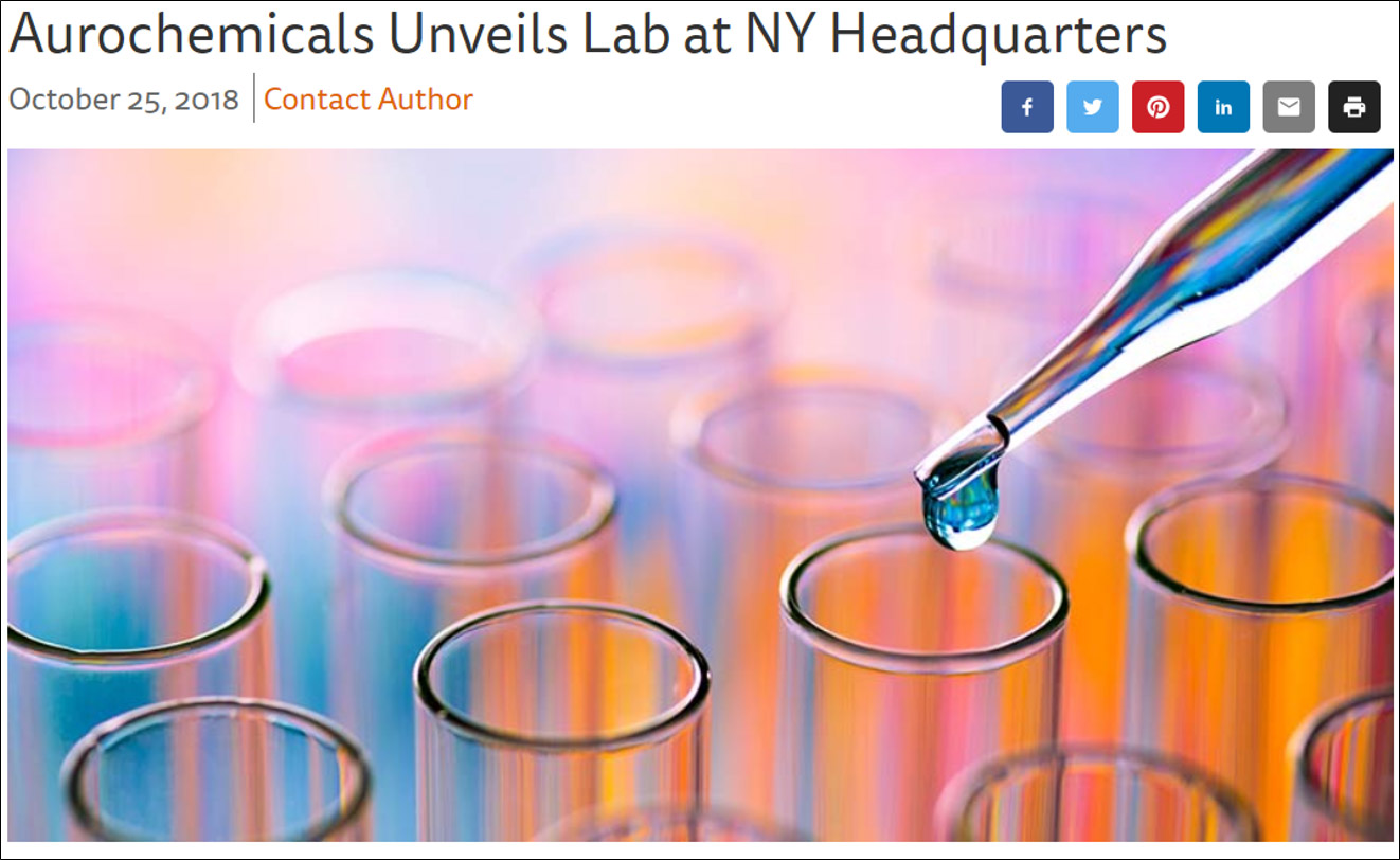Aurochemicals Unveils New Lab